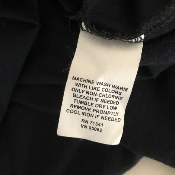 LL BEAN Athletic Pullover High Neck Quarter Zip Black White Exposed Seams Small - Picture 6 of 8